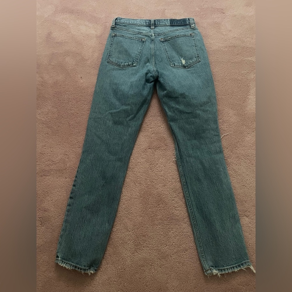 Abercrombie & Fitch Blue High Rise Jeans (The Skinny) - Picture 3 of 4